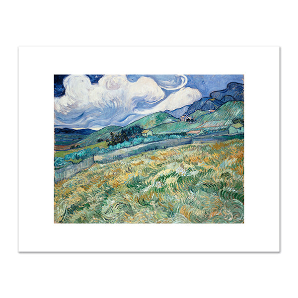 Vincent van Gogh, Landscape from Saint-RÃ©my, 1889, Ny Carlsberg Glyptotek, Copenhagen. Fine Art Prints in various sizes by Museums.Co