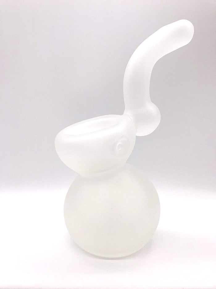 Smoke Station Water Pipe Frosted Large Frosted Snow Glass Bubbler
