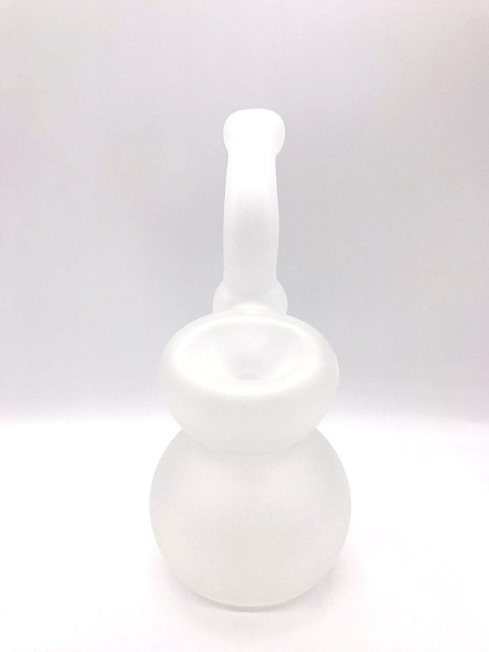 Smoke Station Water Pipe Frosted Large Frosted Snow Glass Bubbler