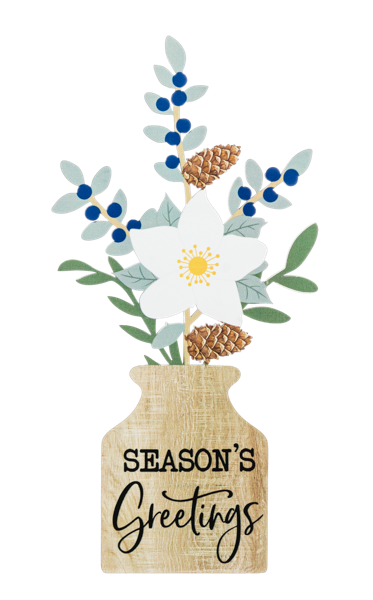 Laser Cut Flower Desk Plaques