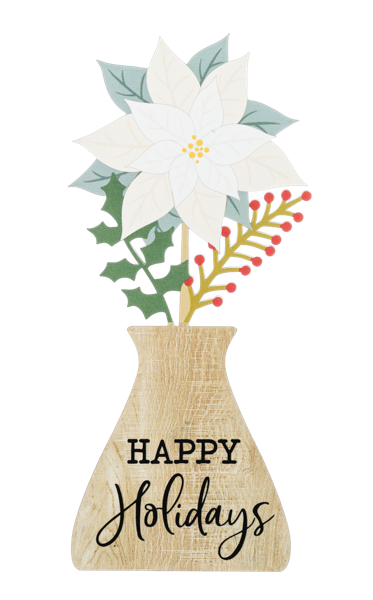 Laser Cut Flower Desk Plaques