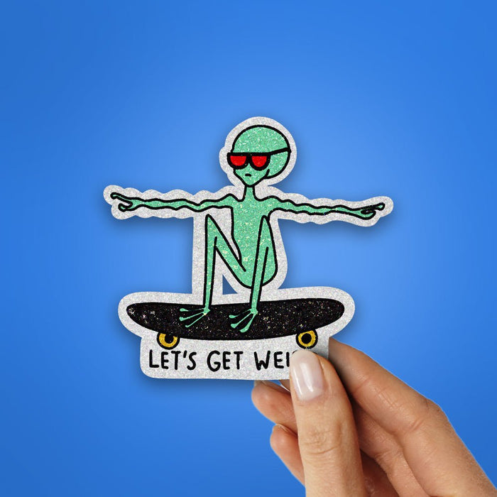 Let's Get Glitter Sticker - Glitter Stickers | STICK IT UP