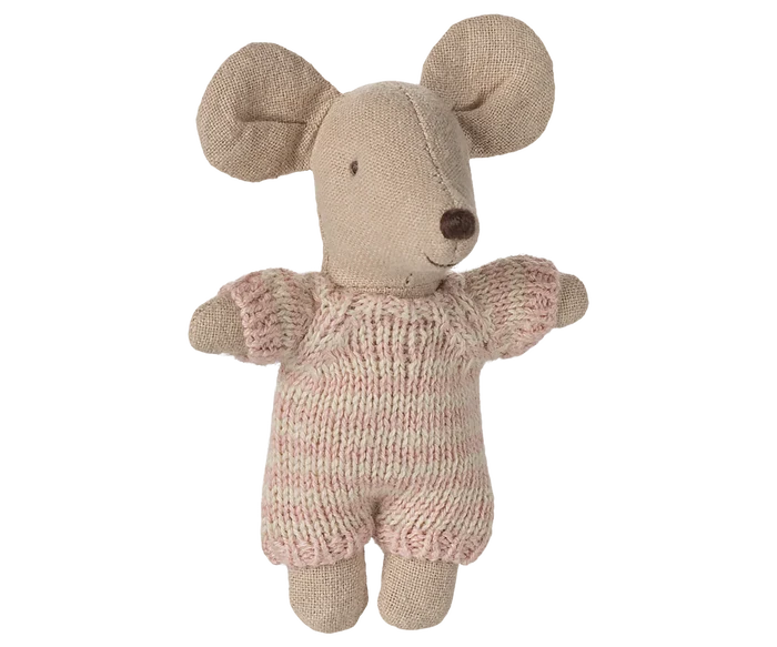 Maileg Baby Mouse in Carry Cot