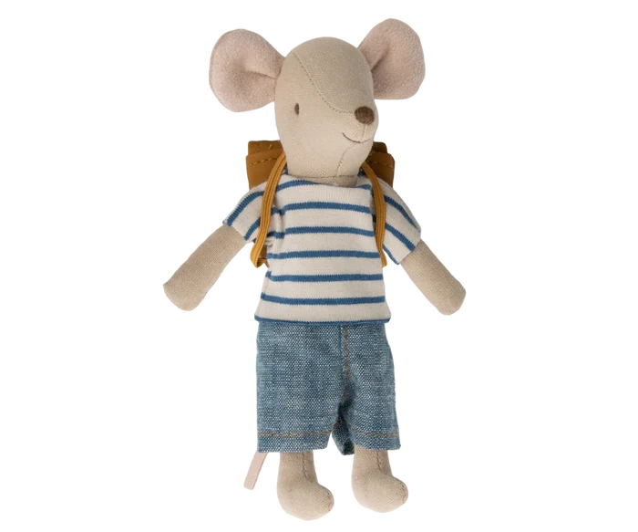 Maileg Big Brother Tricycle Mouse - Blue