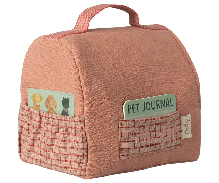Maileg Pet Carrier - Coral