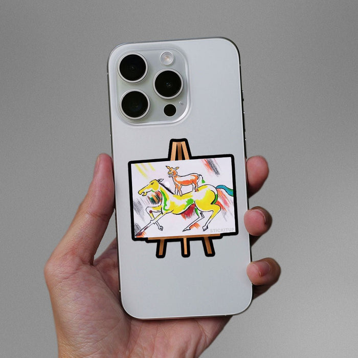 Majnu Bhai Painting Sticker - Stickers | STICK IT UP