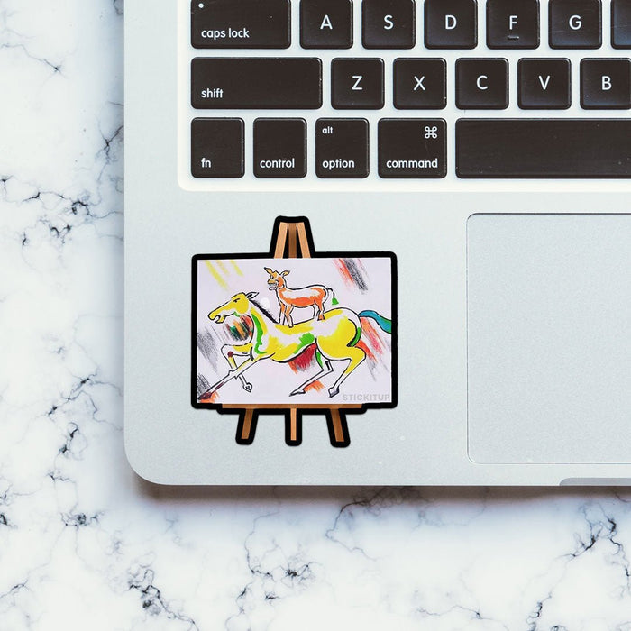 Majnu Bhai Painting Sticker - Stickers | STICK IT UP