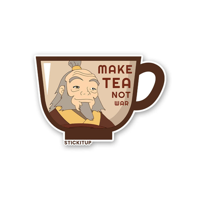 Make Tea Not War Sticker - Stickers | STICK IT UP