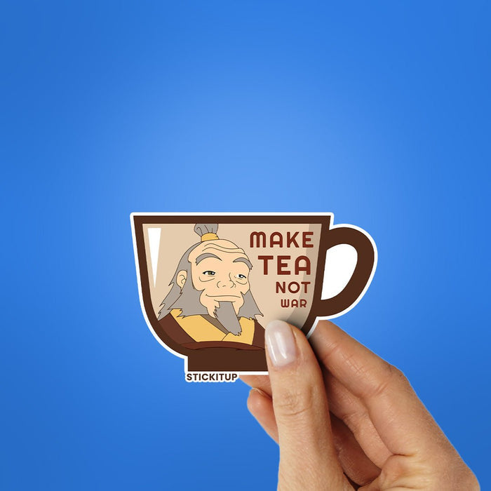 Make Tea Not War Sticker - Stickers | STICK IT UP