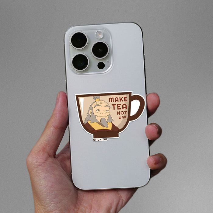Make Tea Not War Sticker - Stickers | STICK IT UP