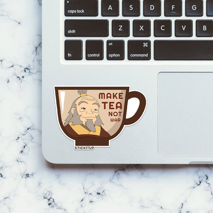 Make Tea Not War Sticker - Stickers | STICK IT UP