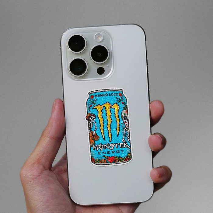 Mango Energy Can Glitter Sticker - Glitter Stickers | STICK IT UP