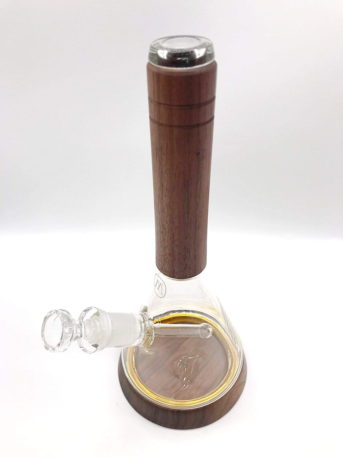 Smoke Station Water Pipe Black Walnut Marley Natural Hand Blown Borosilicate Water Pipe
