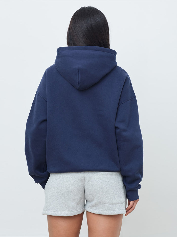 Michigan Script Hoodie in Navy - Pre-Order All Sizes