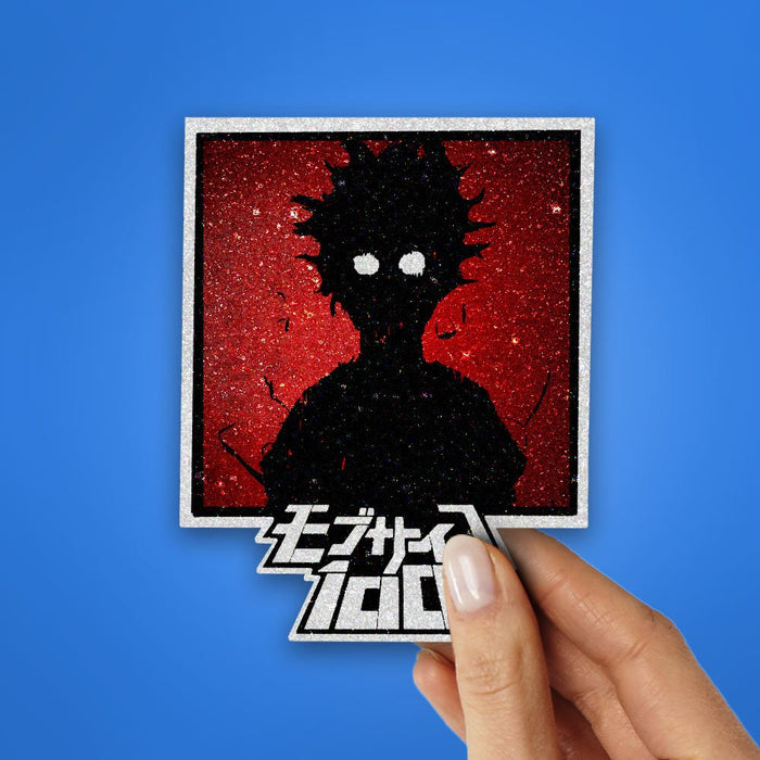 Mob Psycho Glitter Sticker - Glitter Stickers | STICK IT UP
