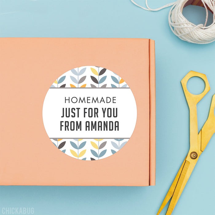 Modern Pattern Food & Baking Gift Labels