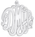 Monogram Necklace Silver/Gold