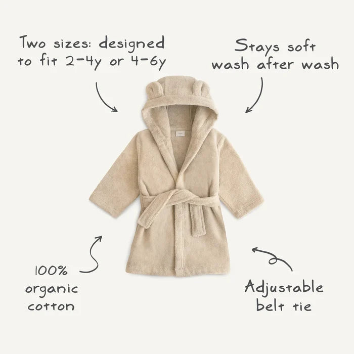 Mushie Bear Robe - 2-4 Years