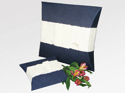 Navy Biodegradable Journey EarthUrn, Hand Crafted Adult Funeral Cremation Urn