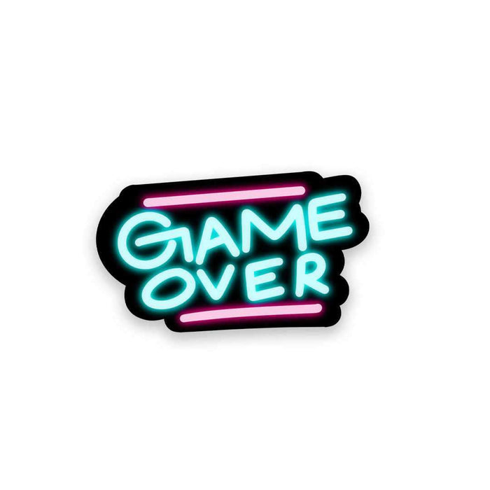 Neon Game over Sticker - Stickers | STICK IT UP