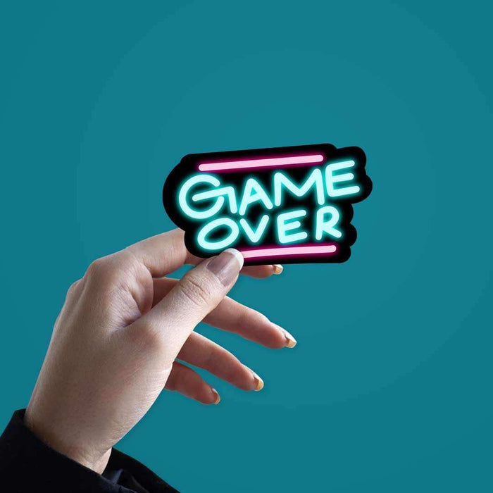 Neon Game over Sticker - Stickers | STICK IT UP