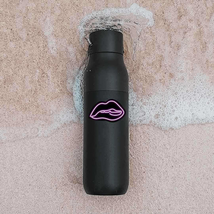 Neon Pink kiss Sticker - Stickers | STICK IT UP