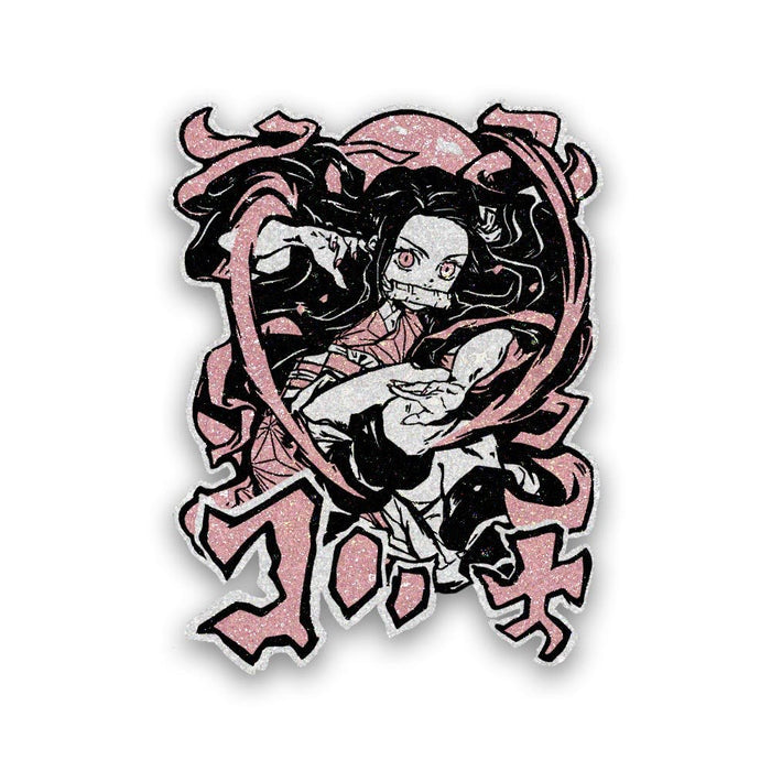 Nezuko kamado Glitter Sticker - Glitter Stickers | STICK IT UP