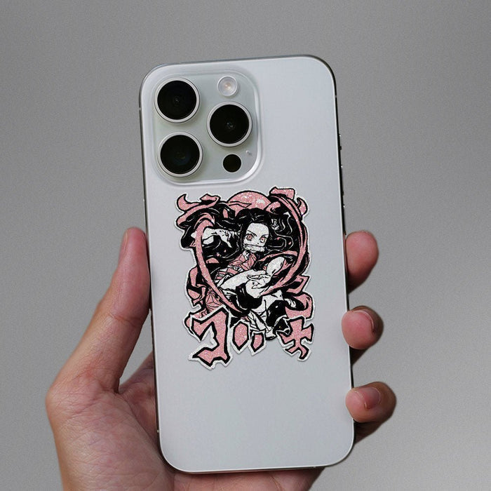 Nezuko kamado Glitter Sticker - Glitter Stickers | STICK IT UP