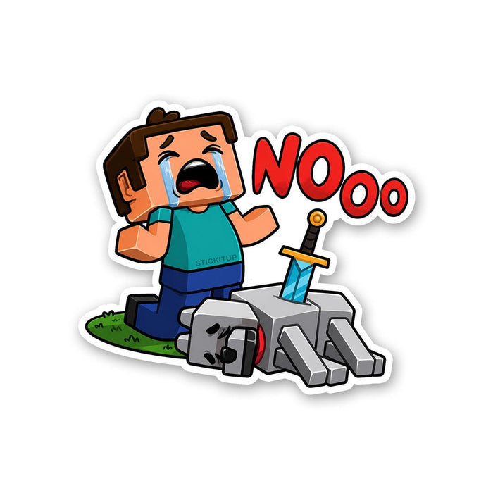 Nooo Not My Blocks Sticker - Stickers | STICK IT UP