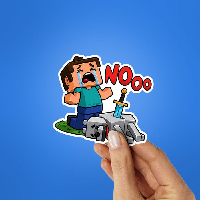 Nooo Not My Blocks Sticker - Stickers | STICK IT UP