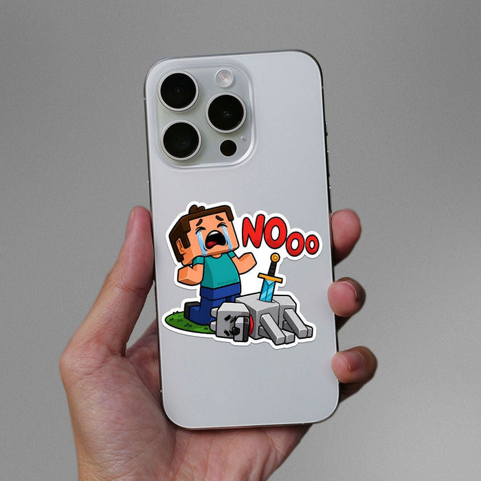 Nooo Not My Blocks Sticker - Stickers | STICK IT UP