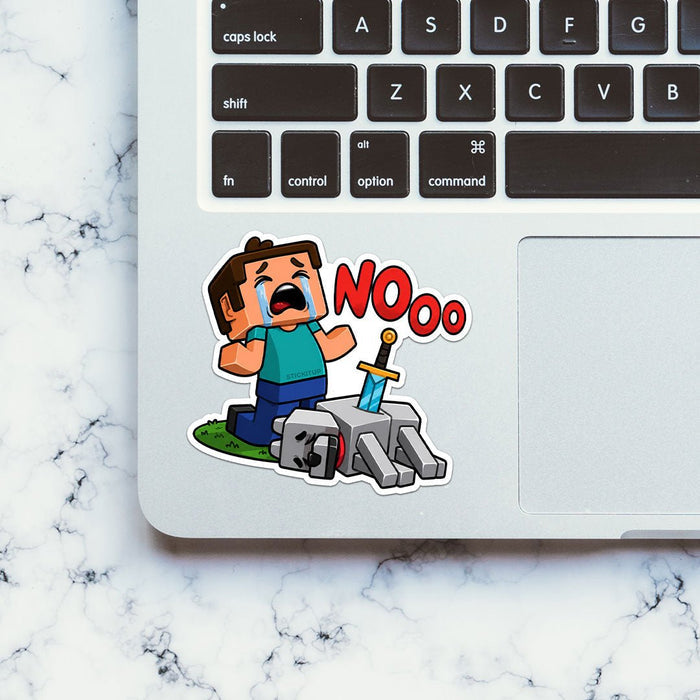 Nooo Not My Blocks Sticker - Stickers | STICK IT UP