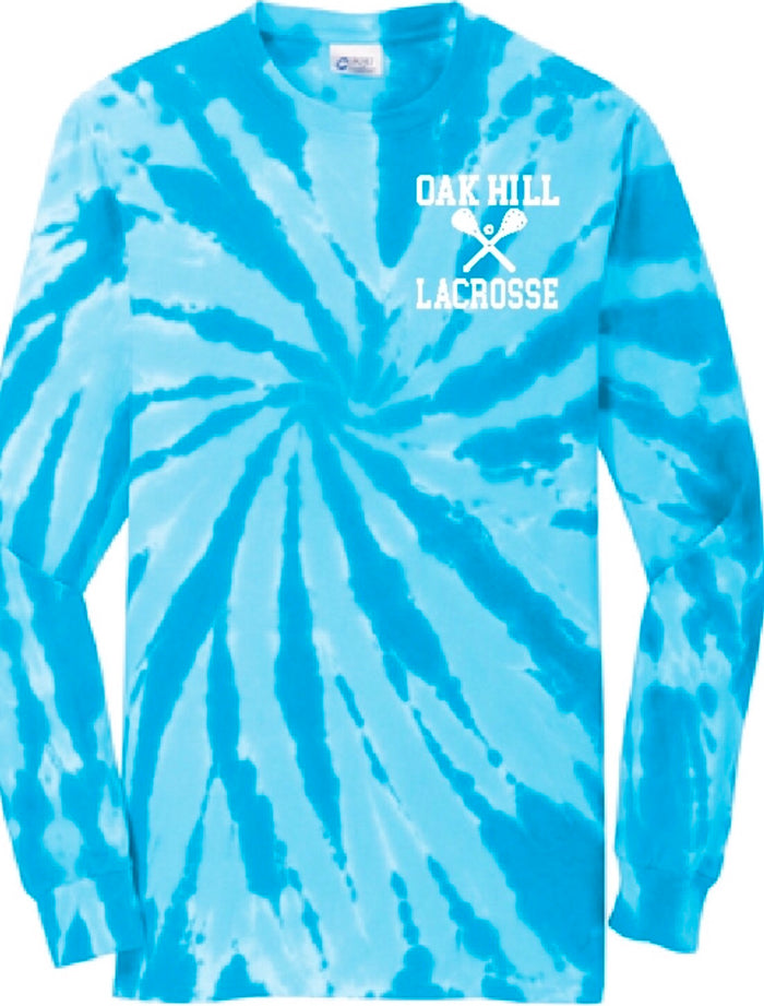 Oak Hill Long Sleeve Tie Dye Tee Lax 2018