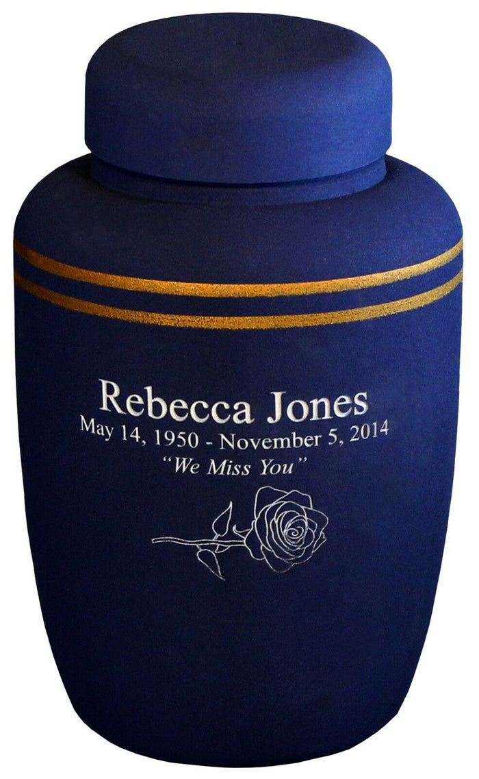 Olive Green Cornstarch 238 Cubic Inches Large/Adult Funeral Cremation Urn