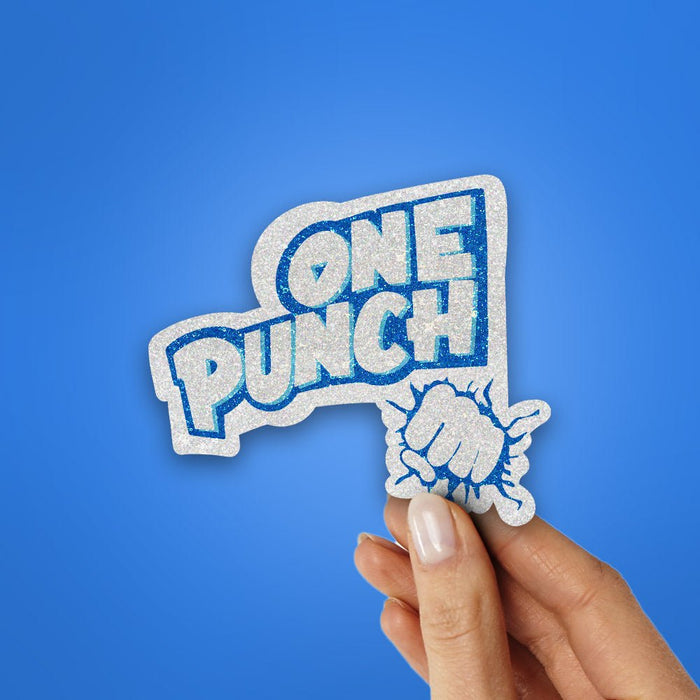 One Punch Glitter Sticker - Glitter Stickers | STICK IT UP