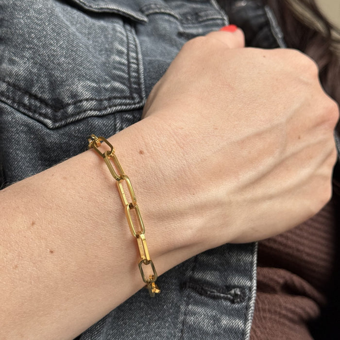 Petite Paper Clip Bracelet (KVJ)
