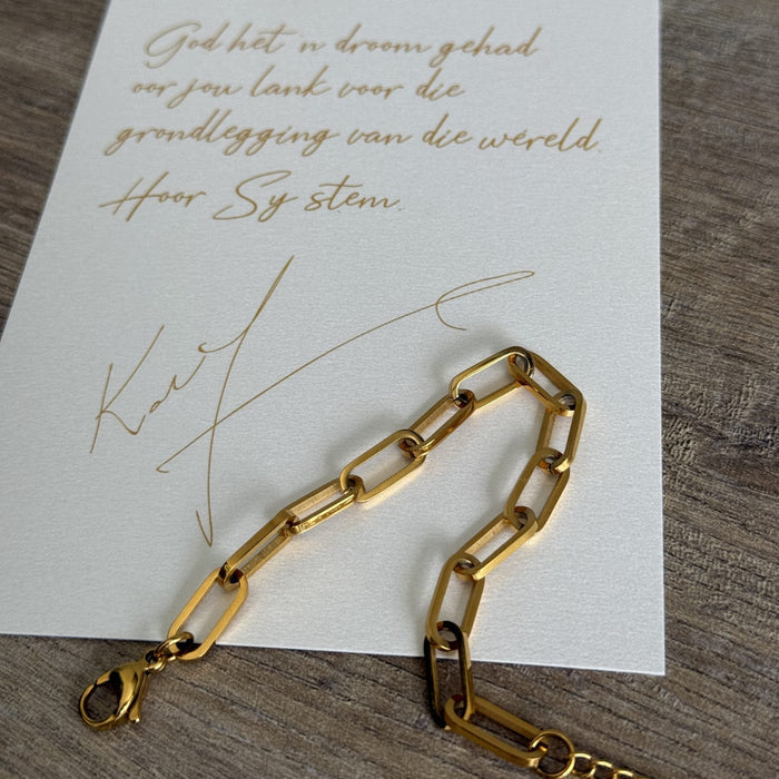 Petite Paper Clip Bracelet (KVJ)
