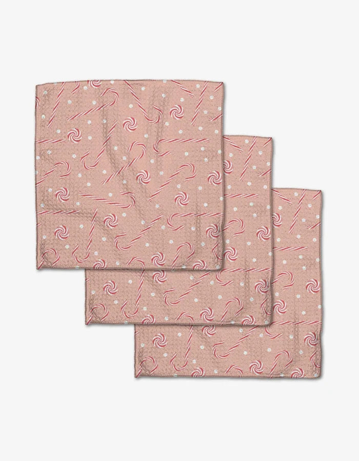 Pink Peppermint - Dishcloth Set of 3
