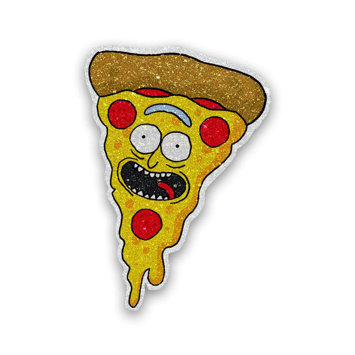Pizza Rick Glitter Sticker - Glitter Stickers | STICK IT UP