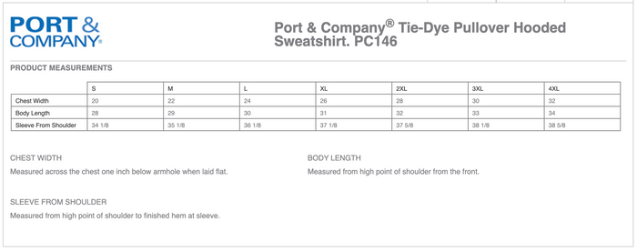Port & Company Tie-Dye Hoodie (Rashi Circle Big)