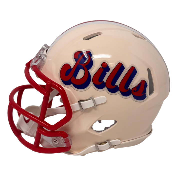 PRE-SALE: Dion Dawkins Signed Buffalo Bills Retro Speed Mini Helmet