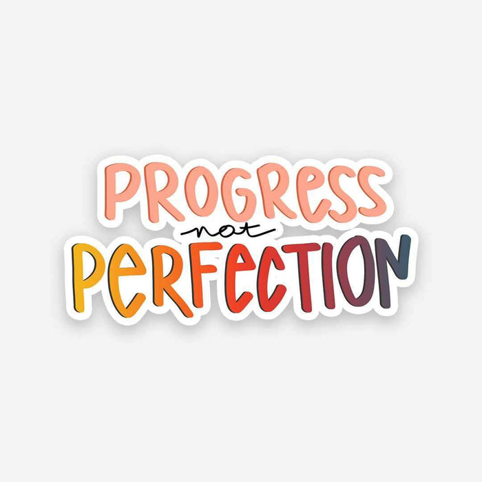 Progress Perfection sticker - Stickers | STICK IT UP