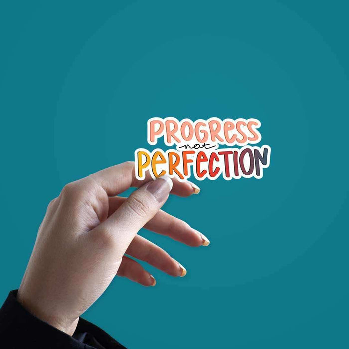 Progress Perfection sticker - Stickers | STICK IT UP