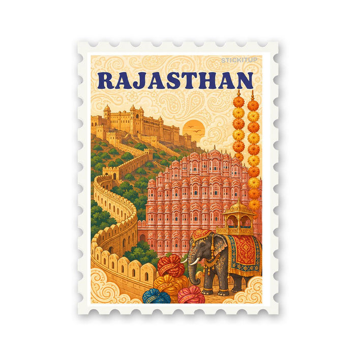 Rajasthan Stamp Sticker - Stickers | STICK IT UP