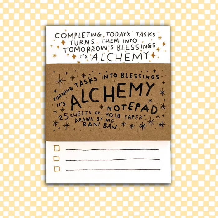Rani Ban Co. - “Alchemy” to-do Notepad - La Lovely Vintage