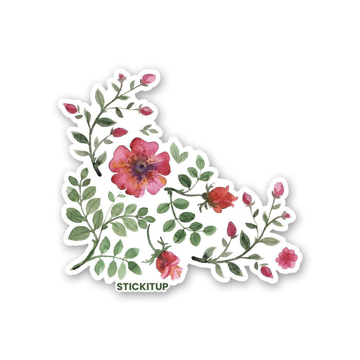 RED FLOWERS Sticker - Stickers | STICK IT UP