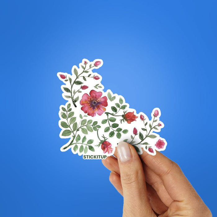 RED FLOWERS Sticker - Stickers | STICK IT UP