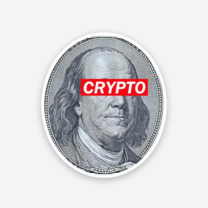 Run Crypto for President sticker - Stickers | STICK IT UP