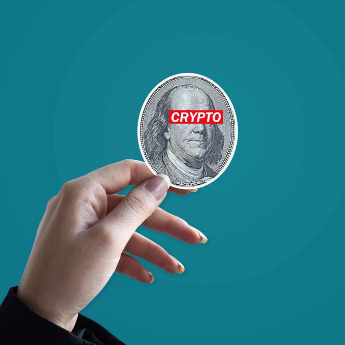 Run Crypto for President sticker - Stickers | STICK IT UP