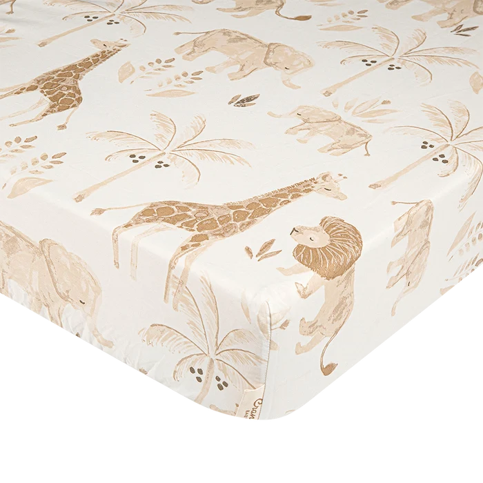 Safari Kendi Cotton Crib Sheet